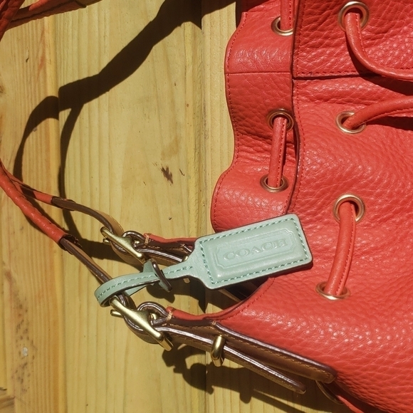 Coach XL 25307 Legacy Dream Drawstring Pebble Leather Bag - Picture 5 of 10